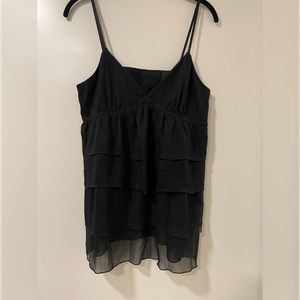 Layered black tank to dress up any pair of jeans!